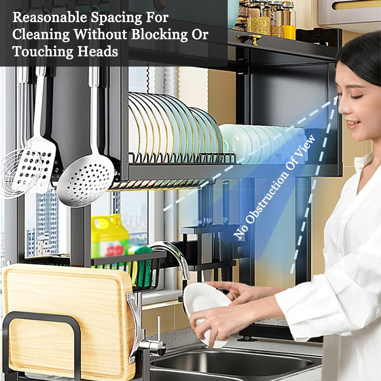 Multifunctional Flip Kitchen Dish Rack, Over Sink Countertop Kitchen Storage Shelf, Metal Cabinet Door Crockery Shelf, Expandable Sink Drainer Drying Rack with Door, Telescoping Dish Storage Rack Multifunctional Flip Kitchen Dish Rack, Over Sink Countertop Kitchen Storage Shelf, Metal Cabinet Door Crockery Shelf, Expandable Sink Drainer Drying Rack with Door, Telescoping Dish Storage Rack